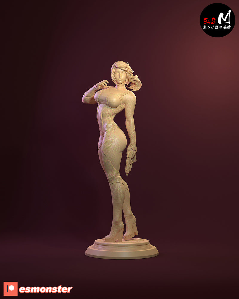 Samaran | Pin-Up Statue Fan Art Miniature Unpainted | E.S Monster
