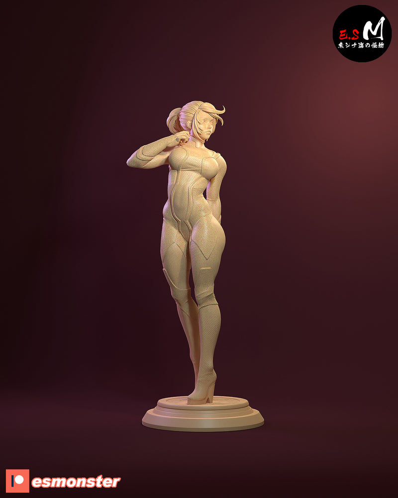 Samaran | Pin-Up Statue Fan Art Miniature Unpainted | E.S Monster