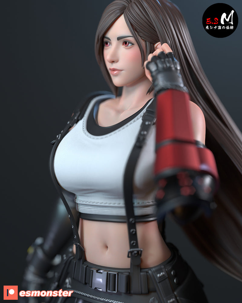 Tifa | Pin-Up Statue Fan Art Miniature Unpainted | E.S Monster