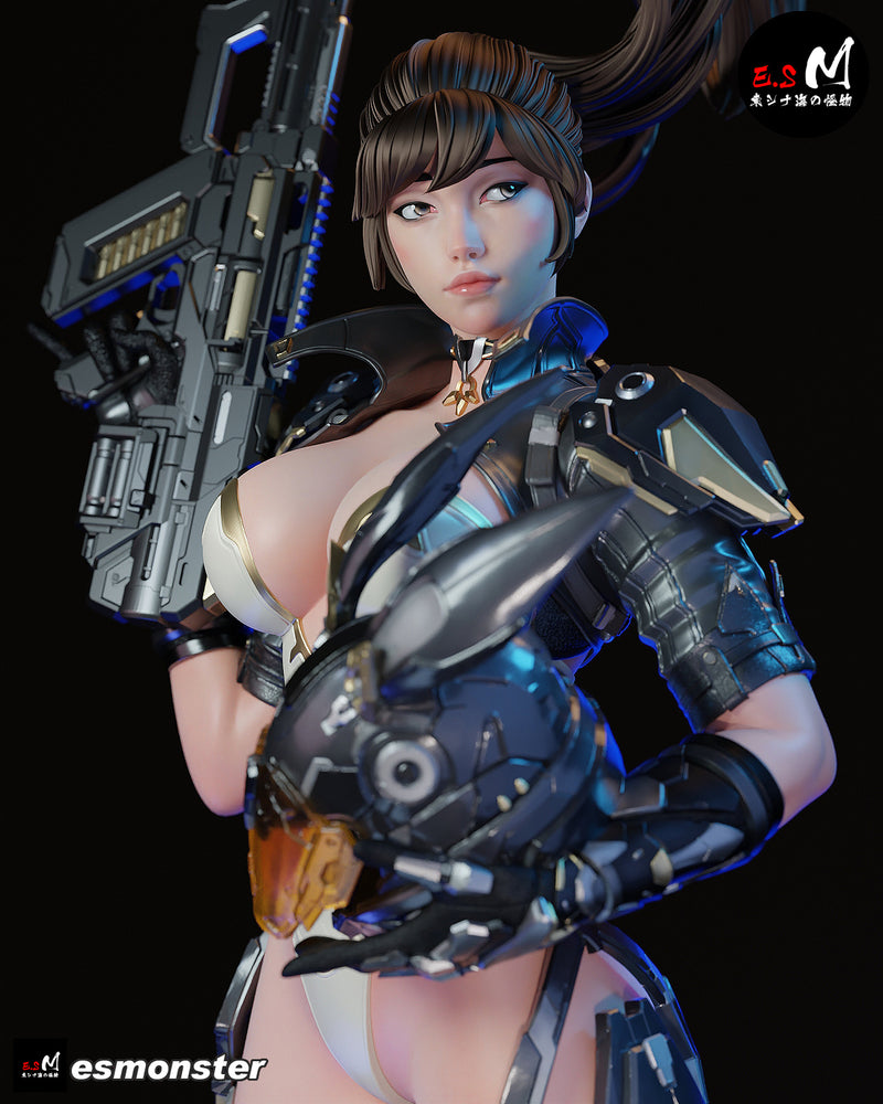 Bunny | Pin-Up Statue Fan Art Miniature Unpainted | E.S Monster