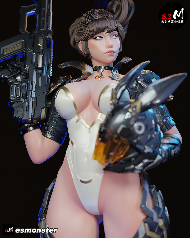 Bunny | Pin-Up Statue Fan Art Miniature Unpainted | E.S Monster