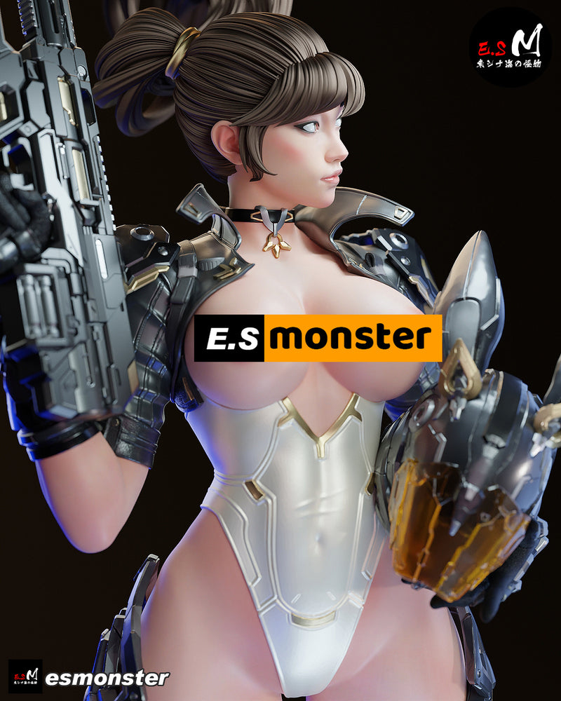 Bunny | Pin-Up Statue Fan Art Miniature Unpainted | E.S Monster
