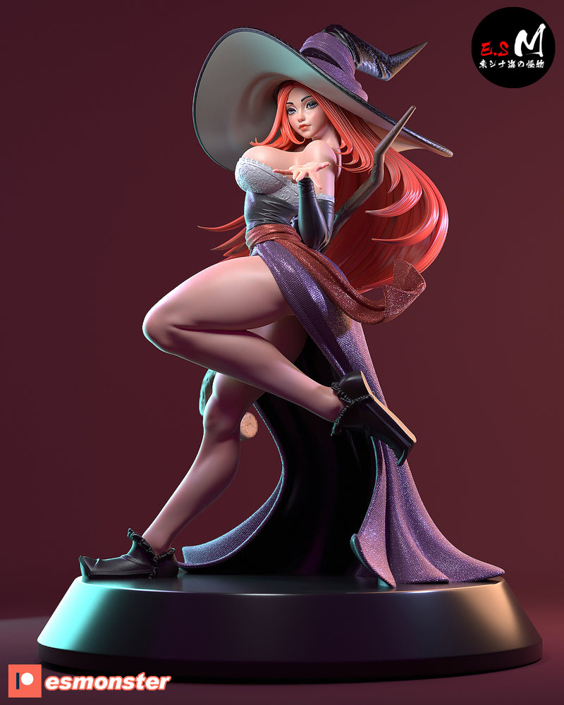 Sorceress | Fan Art Statue Scale Model Kit Unpainted | E.S Monster