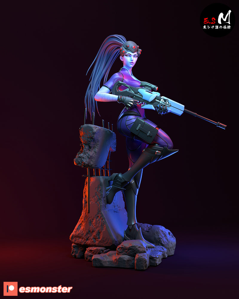 Widow Maker | Pin-Up Statue Fan Art Miniature Unpainted | E.S Monster