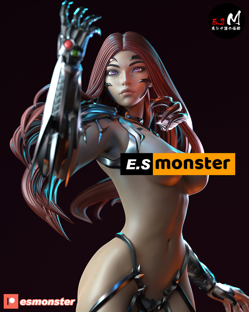 Sara Pezzini | Pin-Up Statue Fan Art Miniature Unpainted | E.S Monster