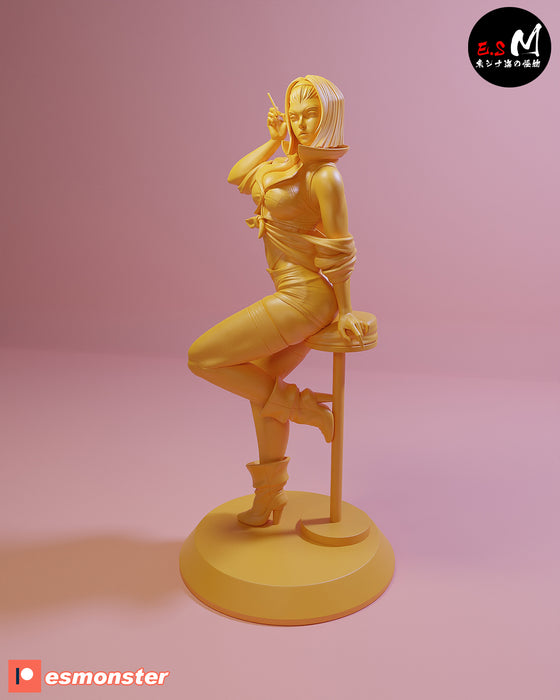 Fay Vay | Pin-Up Statue Fan Art Miniature Unpainted | E.S Monster