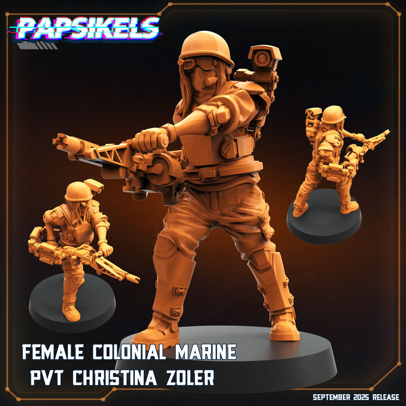 Female Colonial Marine Miniatures | Papsikels