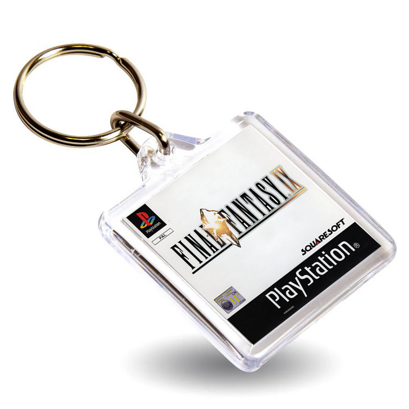 Final Fantasy Gen V Inspired Game Cover Art Keyring - Dual Sided Box Art