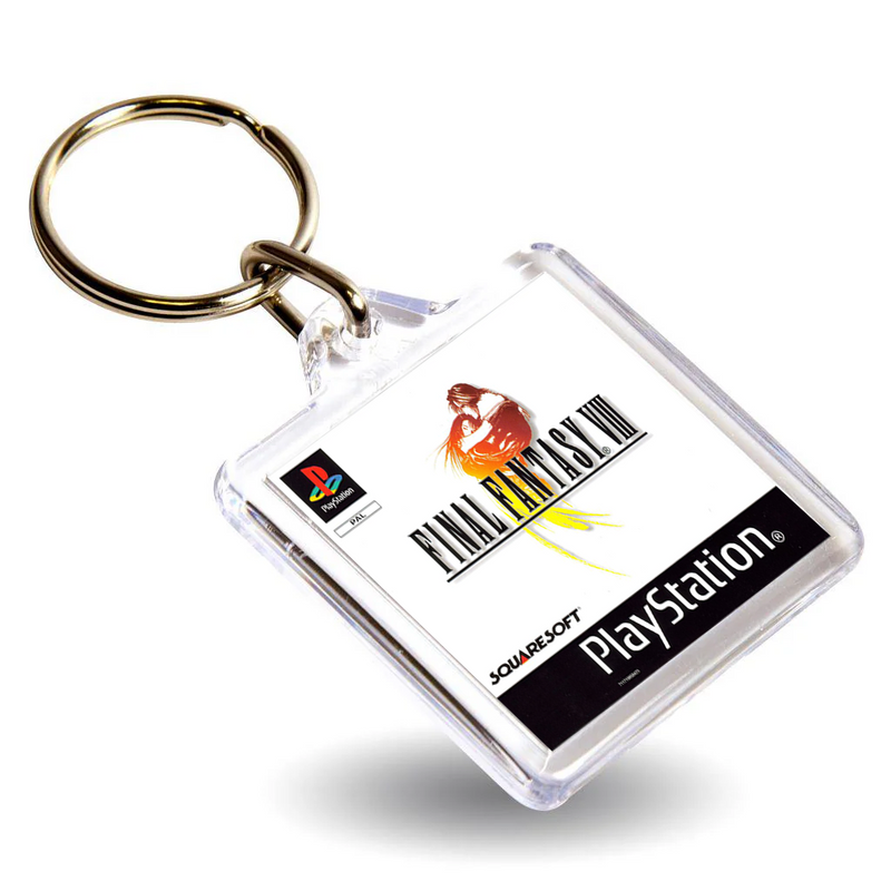 Final Fantasy Gen V Inspired Game Cover Art Keyring - Dual Sided Box Art