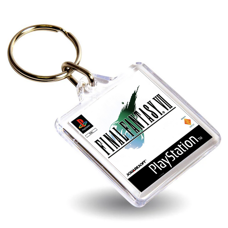 Final Fantasy Gen V Inspired Game Cover Art Keyring - Dual Sided Box Art
