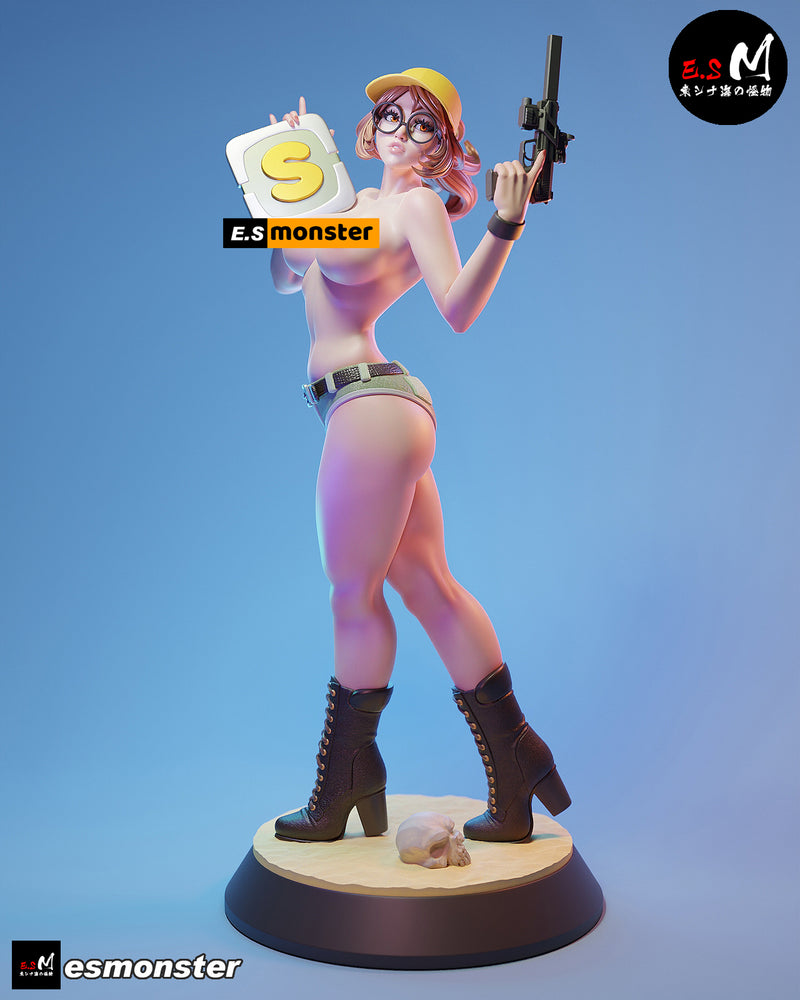 Fio | Pin-Up Statue Fan Art Miniature Unpainted | E.S Monster