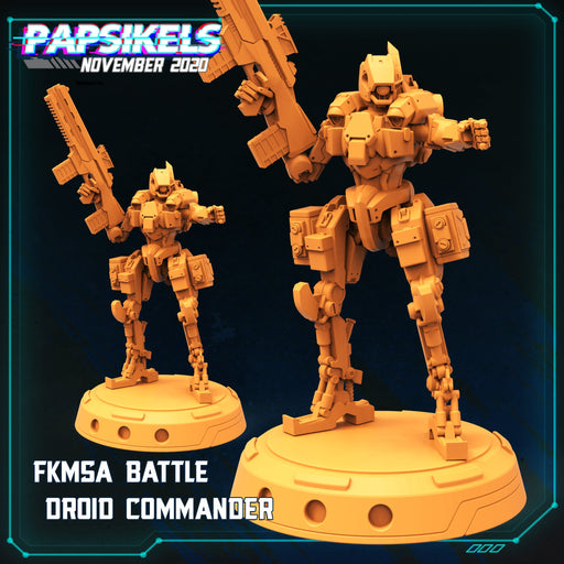 FKMSA Battle Droid Commander | The Corpo World | Sci-Fi Miniature | Papsikels TabletopXtra