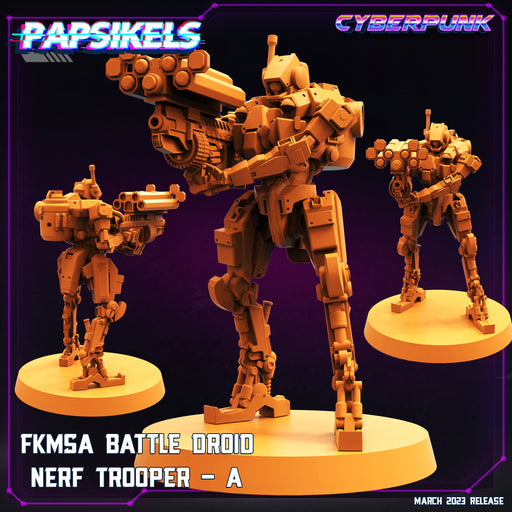 FKMSA Battle Droid Nerf Trooper A | Cyberpunk | Sci-Fi Miniature | Papsikels TabletopXtra