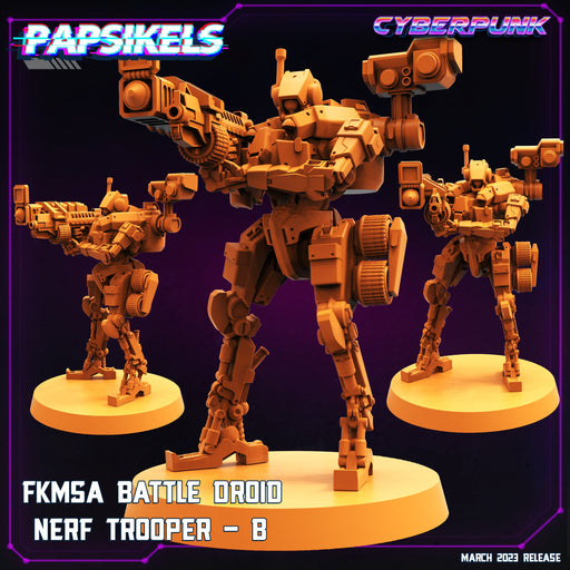 FKMSA Battle Droid Nerf Trooper B | Cyberpunk | Sci-Fi Miniature | Papsikels TabletopXtra