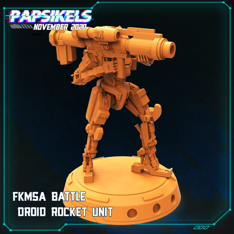 FKMSA Battle Droid Rocket Unit | The Corpo World | Sci-Fi Miniature | Papsikels TabletopXtra