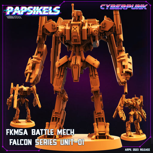 FKMSA Battle Mech Falcon Series Unit-1 | Cyberpunk | Sci-Fi Miniature | Papsikels TabletopXtra