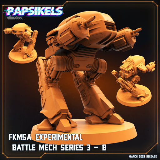 FKMSA Experimental Battle Mech Series 3 B | Corpo Cops | Sci-Fi Miniature | Papsikels TabletopXtra