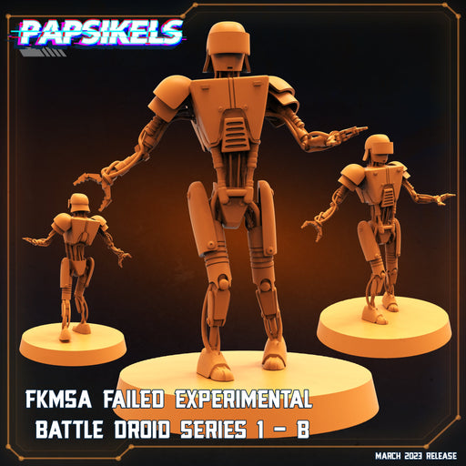 FKMSA Failed Experimental Battle Droid Series 1 B | Corpo Cops | Sci-Fi Miniature | Papsikels TabletopXtra