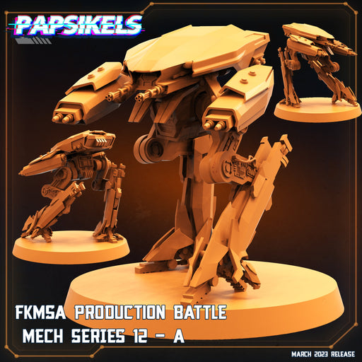 FKMSA Production Battle Mech Series 12 A | Corpo Cops | Sci-Fi Miniature | Papsikels TabletopXtra