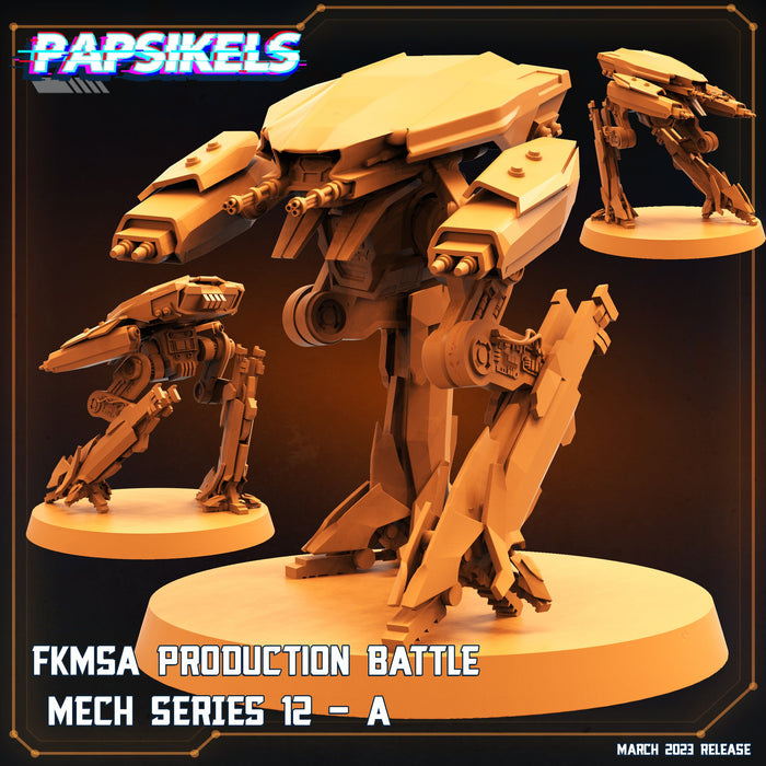 FKMSA Production Battle Mech Series 12 A | Corpo Cops | Sci-Fi Miniature | Papsikels TabletopXtra