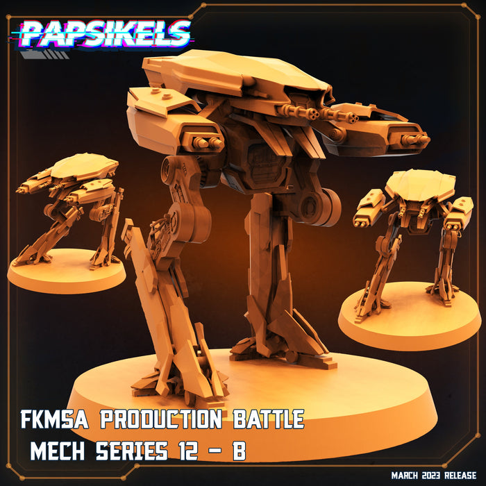 FKMSA Production Battle Mech Series 12 B | Corpo Cops | Sci-Fi Miniature | Papsikels TabletopXtra