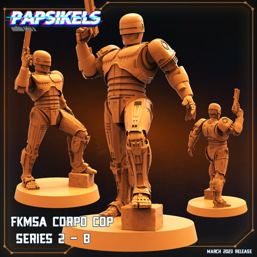 FKMSA Series 2 B | Corpo Cops | Sci-Fi Miniature | Papsikels TabletopXtra