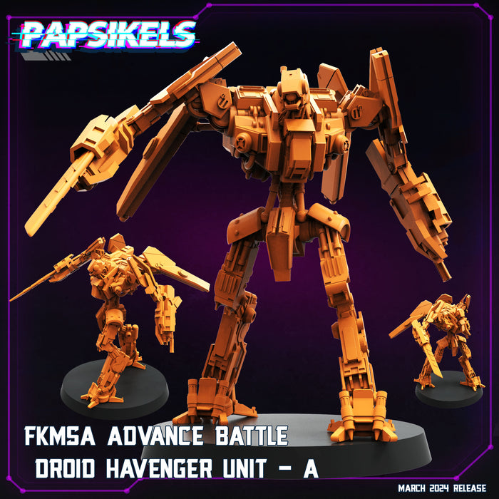 FKMSA Advance Battle Havenger Unit A | Cyberpunk | Sci-Fi Miniature | Papsikels (Copy)