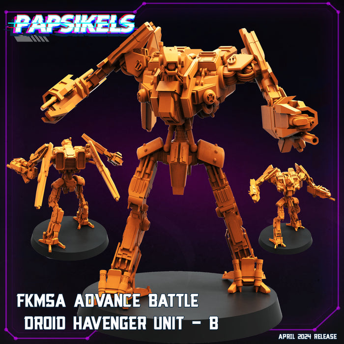 FKMSA Advance Battle Havenger Unit B | Cyberpunk | Sci-Fi Miniature | Papsikels