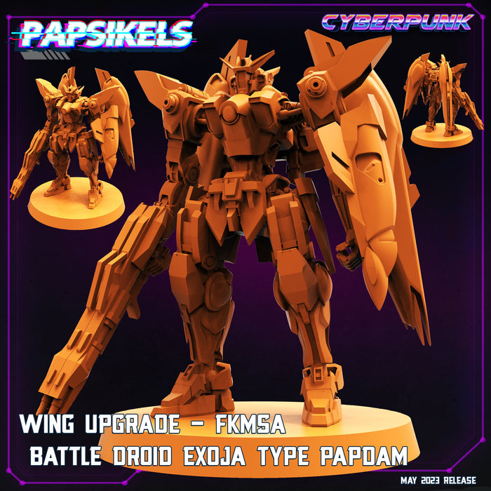 FMKSA Battle Droid Exoja Type Papdam Wing Ver | Cyberpunk | Sci-Fi Miniature | Papsikels TabletopXtra