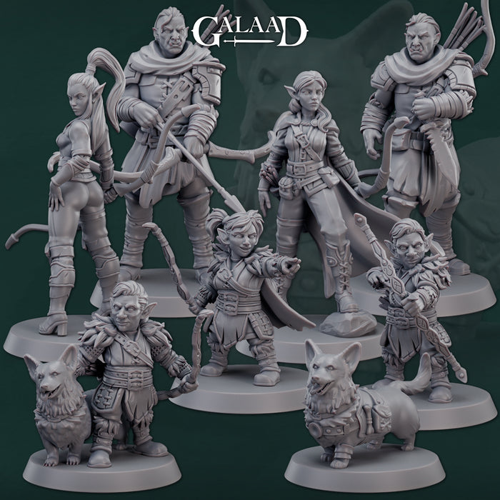 Ranger Miniatures (Full Set) | Fantasy Miniature | Galaad Miniatures