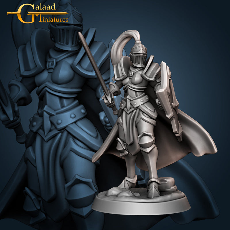 Female Knights Miniatures (Full Set) | Fantasy Miniature | Galaad Miniatures TabletopXtra