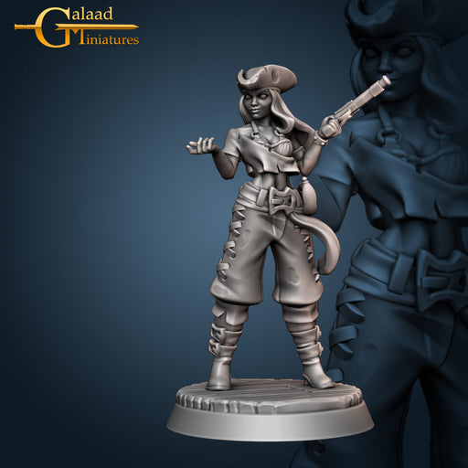 Female Pirate | Pirates Crew | Fantasy Miniature | Galaad Miniatures TabletopXtra
