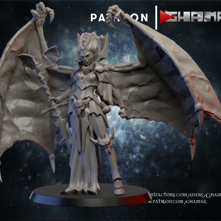 Female Vampire 2 | Undead | Fantasy Miniature | Ghamak TabletopXtra