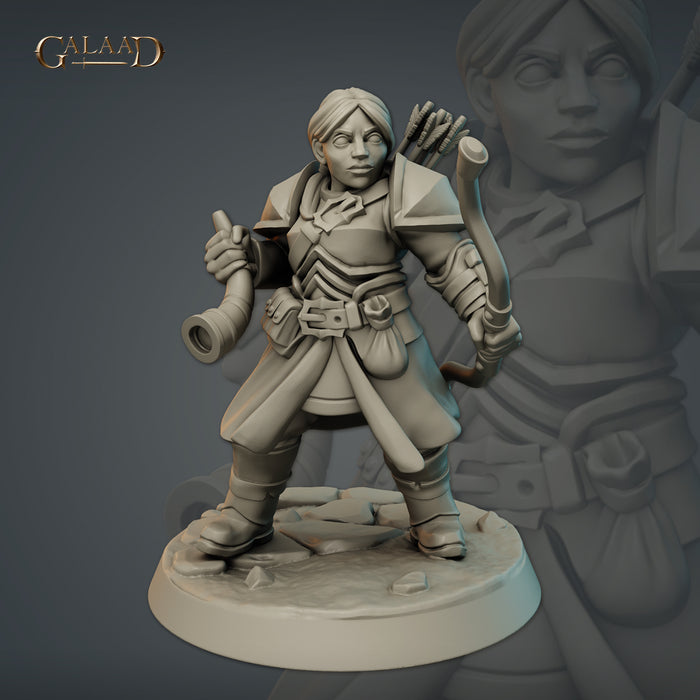 Female Dwarf B | Dwarf Caravan | Fantasy Miniature | Galaad Miniatures