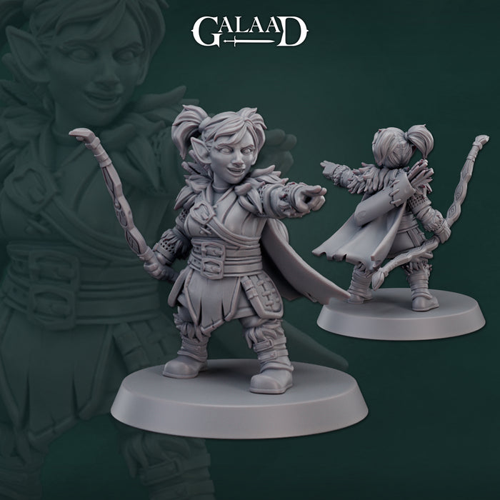 Female Gnome | Rangers | Fantasy Miniature | Galaad Miniatures