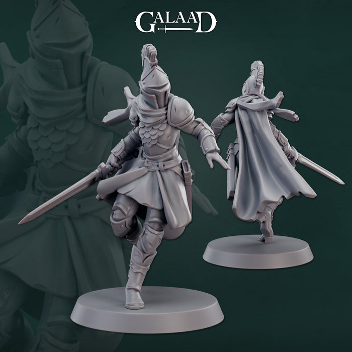 Warrior Knight Miniatures (Full Set) | Fantasy Miniature | Galaad Miniatures