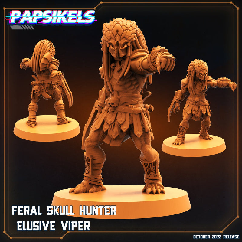 Feral Skull Hunter Miniatures | Rambutan Breakers | Sci-Fi Miniature | Papsikels TabletopXtra