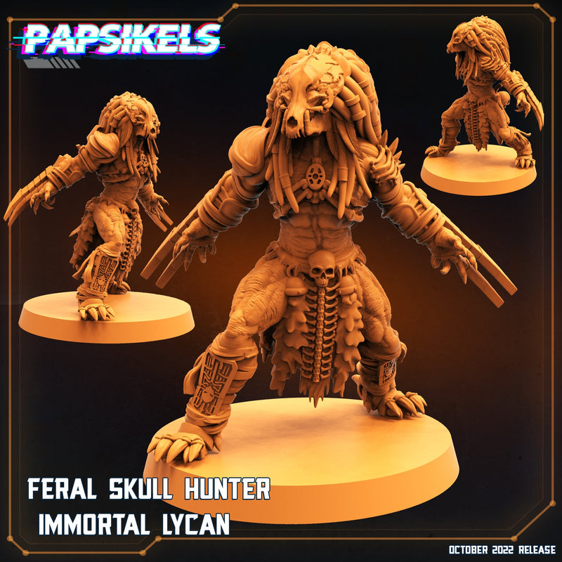 Feral Skull Hunter Miniatures | Rambutan Breakers | Sci-Fi Miniature | Papsikels TabletopXtra