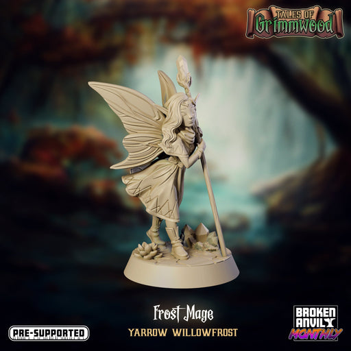 Fey Frost Mage Yarrow Willowfrost | Tales of Grimmwood | Tabletop RPG Miniature TabletopXtra