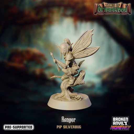 Fey Ranger Pip Silverbug | Tales of Grimmwood | Tabletop RPG Miniature TabletopXtra