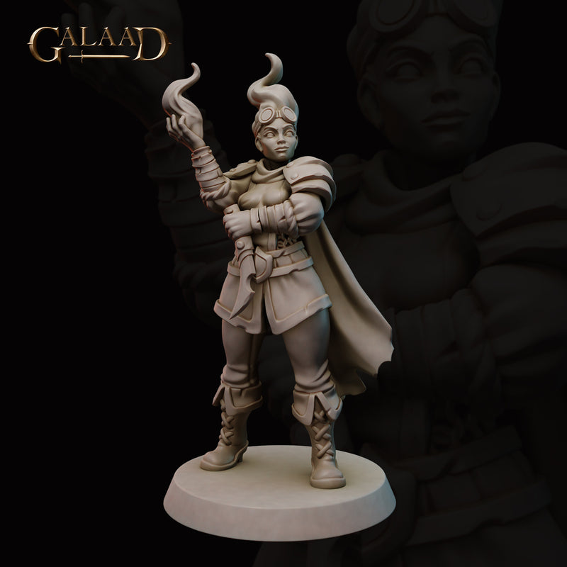 Female Mages and Fighters Miniatures | Fantasy | Galaad Miniatures