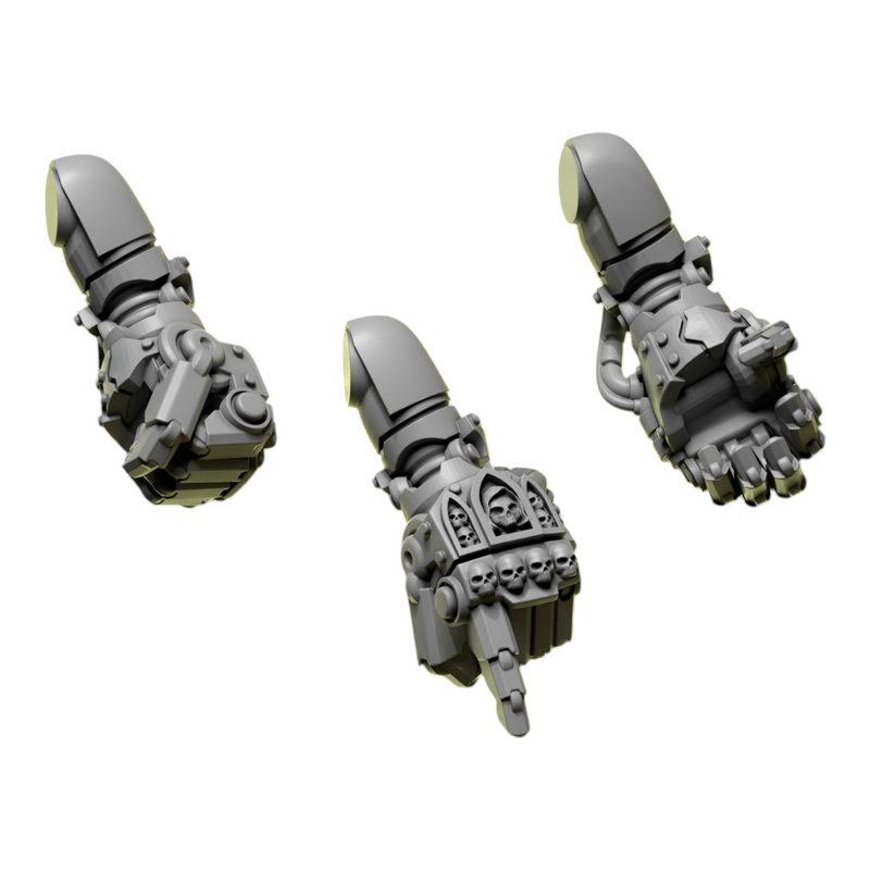 Fist Pairs | Eternal Pilgrims | Conversion Bits For 28mm 32mm Sci-fi Marines