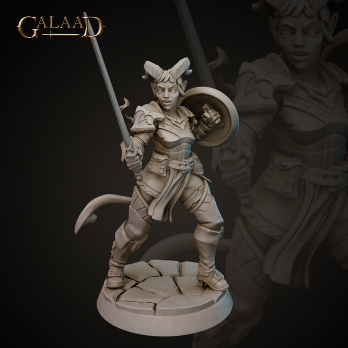 Knight A | Tieflings | Fantasy Miniature | Galaad Miniatures