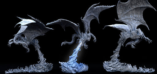Flying Vile Steel Dragon | Treasures of Old | Fantasy Miniature | Mini Monster Mayhem TabletopXtra