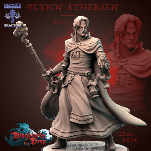 Flynn Athersen | Blood Lords of the Deep | Fantasy Tabletop Miniature | Mammoth Factory TabletopXtra