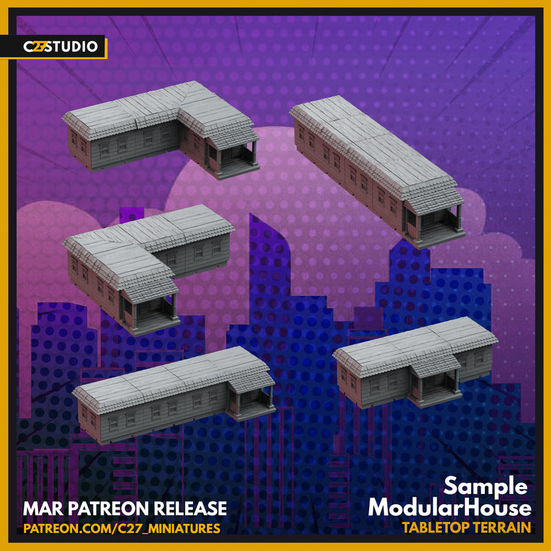 Modular House Pack | Terrain | C27 Studio