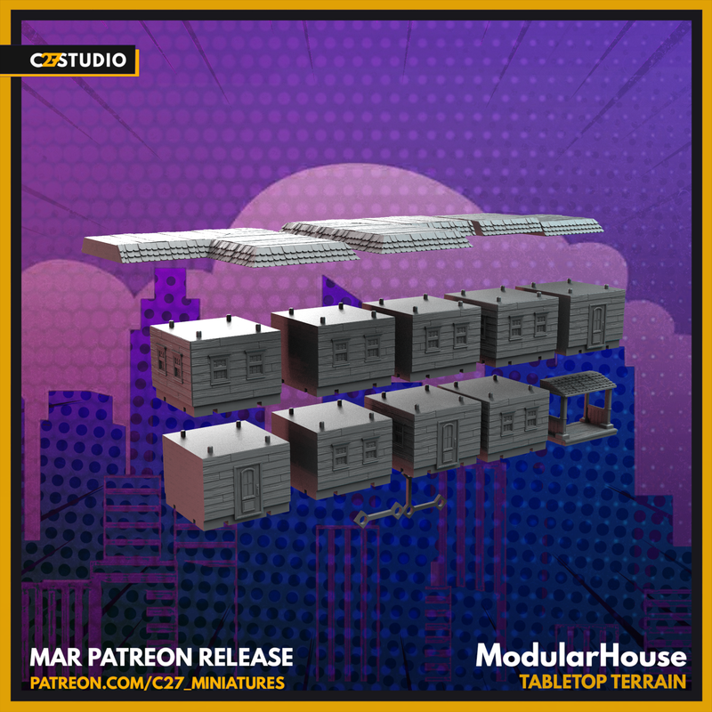 Modular House Pack | Terrain | C27 Studio
