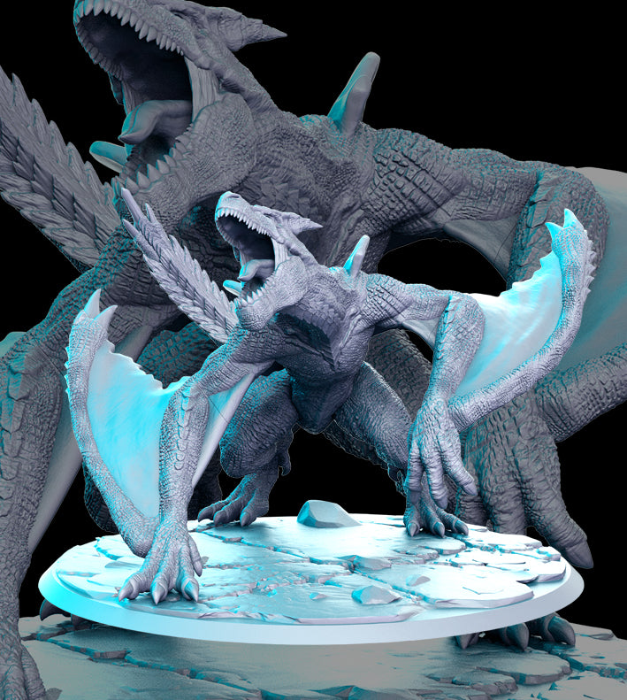 Forest Dragon | Monster Hunters Vol 2 | Fantasy Miniature | RN Estudio TabletopXtra