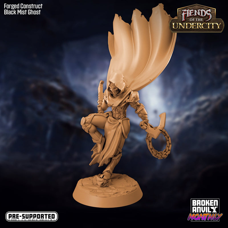 Forged Construct Black Mist Ghost | Fiends of the Undercity | Tabletop RPG Miniature TabletopXtra