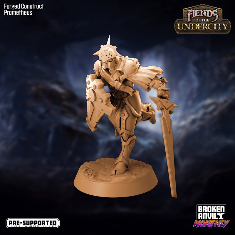 Forged Construct Prometheus | Fiends of the Undercity | Tabletop RPG Miniature TabletopXtra